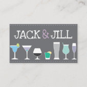 Jack and Jill Tickets - Bar Drink in grijs (Voorkant)