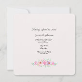 Jack and Jill Vrijgezellenfeest Waterverf Pink Ros Kaart (Achterkant)