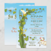 Jack and the Beanstalk Baby Shower Uitnodigingen (Voorkant / Achterkant)