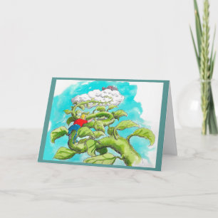 Jack and the beanstalk Birthday card Kaart