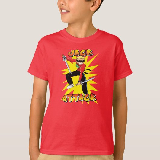 Jack-Attack in actie T-shirt (Voorkant)