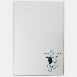 Jack Attack Jack Russell Terrier Postit Notes