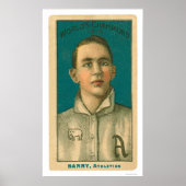 Jack Barry Baseball 1910 Poster (Voorkant)