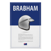 Jack Brabham Helmet Perfect Poster (Voorkant)