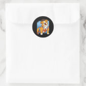 Jack Britse vlag Britse Britse eilanden Engelse bu Ronde Sticker (Tas)