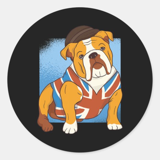Jack Britse vlag Britse Britse eilanden Engelse bu Ronde Sticker (Voorkant)