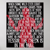 Jack Burton poster (Voorkant)