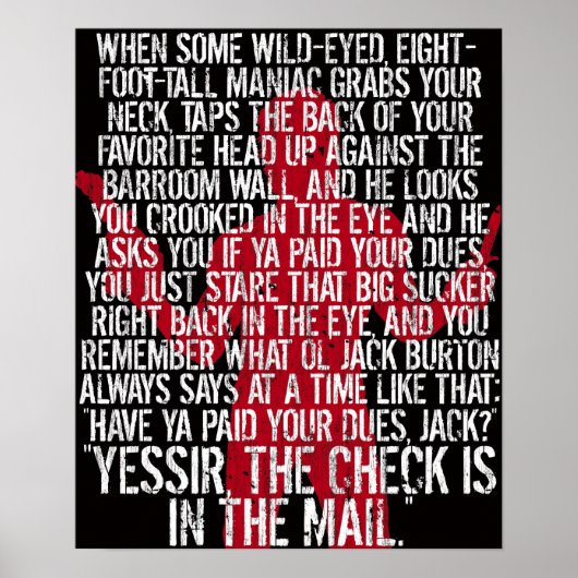 Jack Burton poster (Voorkant)