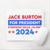Jack Burton voor President 2024 Muismat (Met muis)