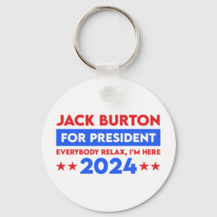 Jack Burton voor President 2024 Sleutelhanger