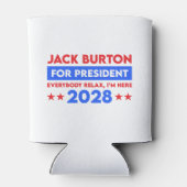 Jack Burton voor President 2028 Blikjeskoeler (Achterkant)