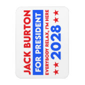 Jack Burton voor President 2028 Magneet (Verticaal)