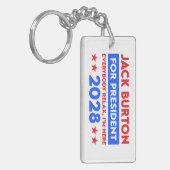 Jack Burton voor President 2028 Sleutelhanger (Voorkant Links)
