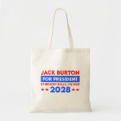 Jack Burton voor President 2028 Tote Bag (Voorkant)
