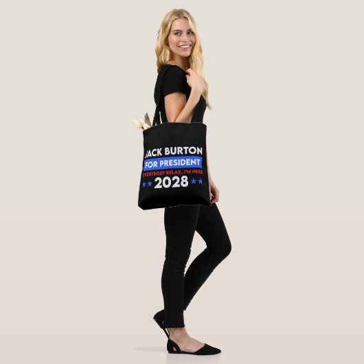 Jack Burton voor President 2028 Tote Bag (Op model)