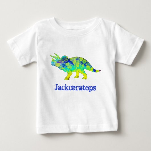 Jack ceratops Colorful Triceratops Dinosaur Art (Voorkant)