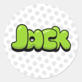 Jack Classic Round Sticker (Voorkant)