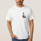 Jack Daniels heeft Whiskey Illustration Sticker ge T-shirt (Voorkant)