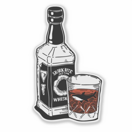 Jack Daniels is de inspiratiebron voor Whiskey Ill Sticker (Voorkant)