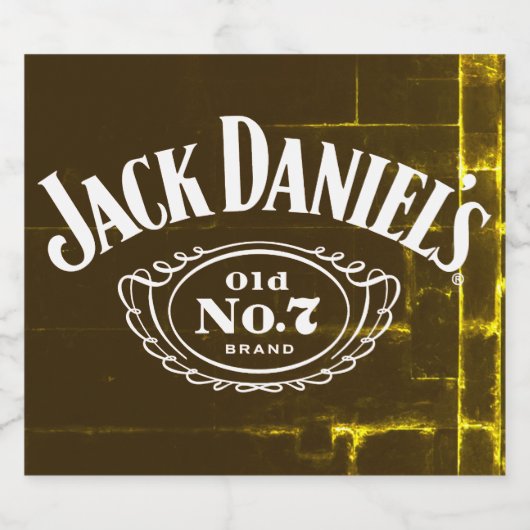 Jack Daniel's Old No. 7 Logo#Classic Logo Sparkling Wijnetiket (Enkel label)