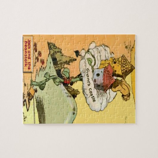 Jack & de Beanstalk 8x10 Puzzle met Gift Box Legpuzzel (Horizontaal)
