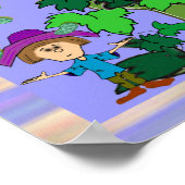 Jack & de Beanstalk Druk op Canvas Poster (Hoek)