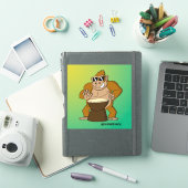 Jack de Funky Gorilla Cartoon Drummer Sticker (iPad Cover)