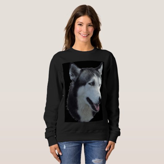 Jack de Siberische Husky Trui (Voorkant volledig)