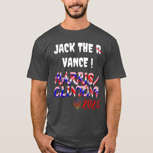 JACK DE VANCE KAMALA HARRIS 2024 T-SHIRT (Voorkant)
