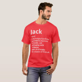 Jack Definitie Gepersonaliseerde Naam Grappige Ver T-shirt (Voorkant volledig)