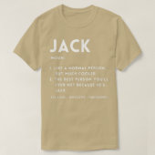 Jack Definition Funny Personalized Name For Jack B T-shirt (Design voorkant)