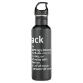 JACK Definition Personalized Name Funny Birthday G Waterfles (Voorkant)