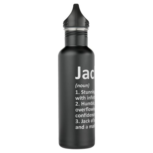 JACK Definition Personalized Name Funny Birthday G Waterfles (Links)