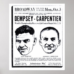 Jack Dempsey 1921  film en poster