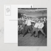 Jack Dempsey Mock vecht tegen Harry Houdini Briefkaart (Voorkant / Achterkant)