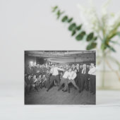 Jack Dempsey Mock vecht tegen Harry Houdini Briefkaart (Staand voorkant)
