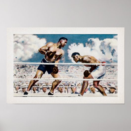 Jack Dempsey vs Jess Willard 1919 Poster (Voorkant)