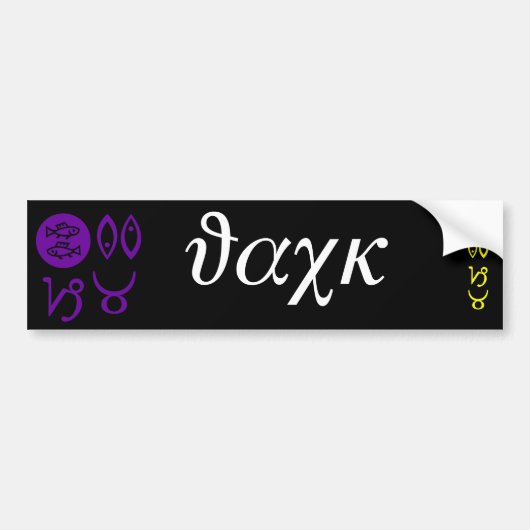 Jack Designer Name Bumpersticker (Voorkant)