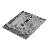 Jack draagt zijn naam op een balk in de winkel van tegeltje (Zijkant)