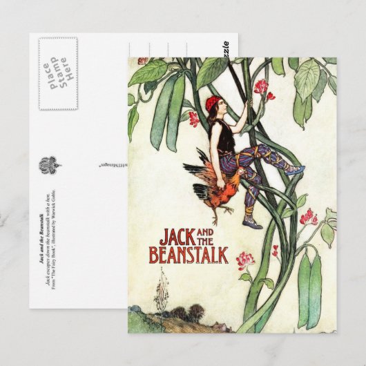 Jack en de Beanstalk Briefkaart (Voorkant / Achterkant)