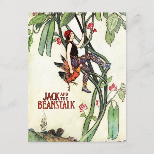 Jack en de Beanstalk Briefkaart (Voorkant)