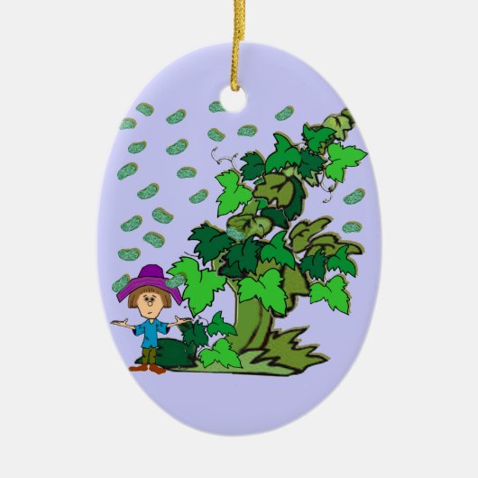 Jack en de Beanstalk Keramisch Ornament (Voorkant)