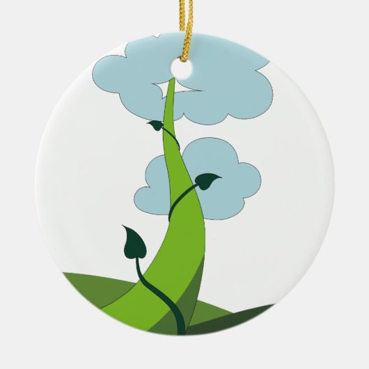 Jack en de Beanstalk Keramisch Ornament (Voorkant)