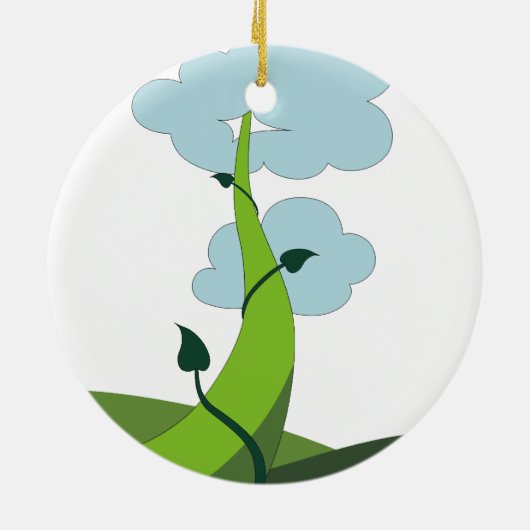 Jack en de Beanstalk Keramisch Ornament (Achterkant)