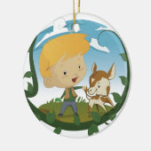 Jack en de Beanstalk Keramisch Ornament (Links)