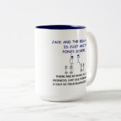 JACK EN DE BEANSTALK...mok. Tweekleurige Koffiemok (Voorkant rechts)