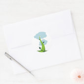 Jack en de Beanstalk Ronde Sticker (Envelop)