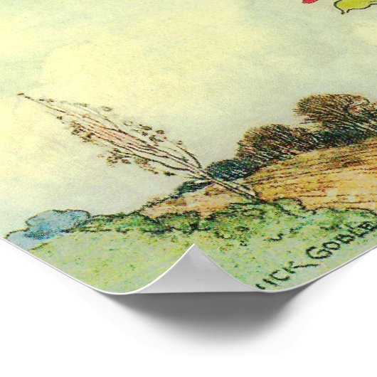 Jack en de Beanstalk van Warwick Goble Poster (Hoek)