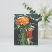 Jack en de pompoen stelen  Briefkaart (Staand voorkant)