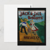 Jack en Jill Biscuits  adverteren poster Briefkaart (Voorkant / Achterkant)